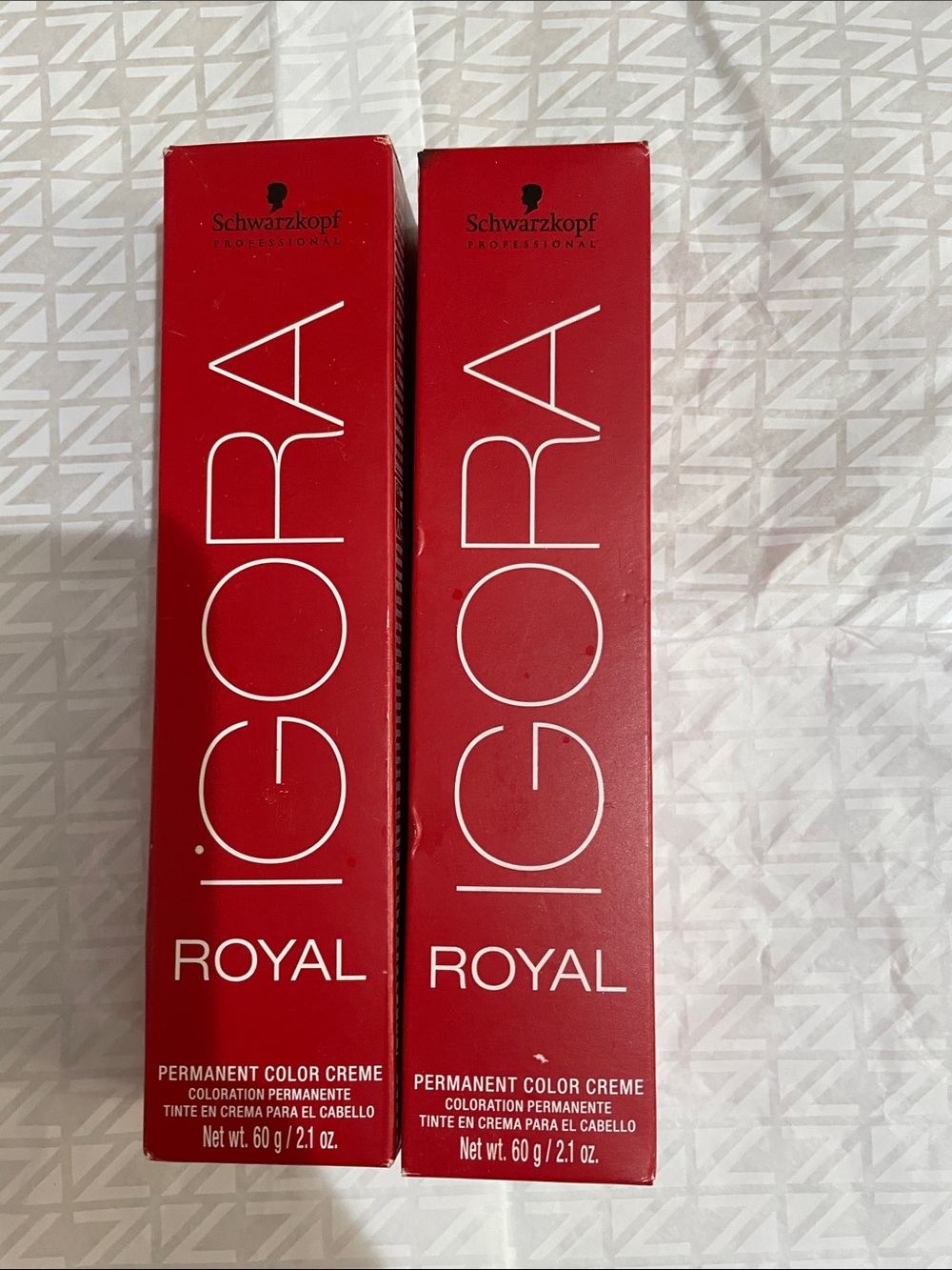 NWT 2X Schwarzkopf IGORA Royal Permanent Color Creme -7-4